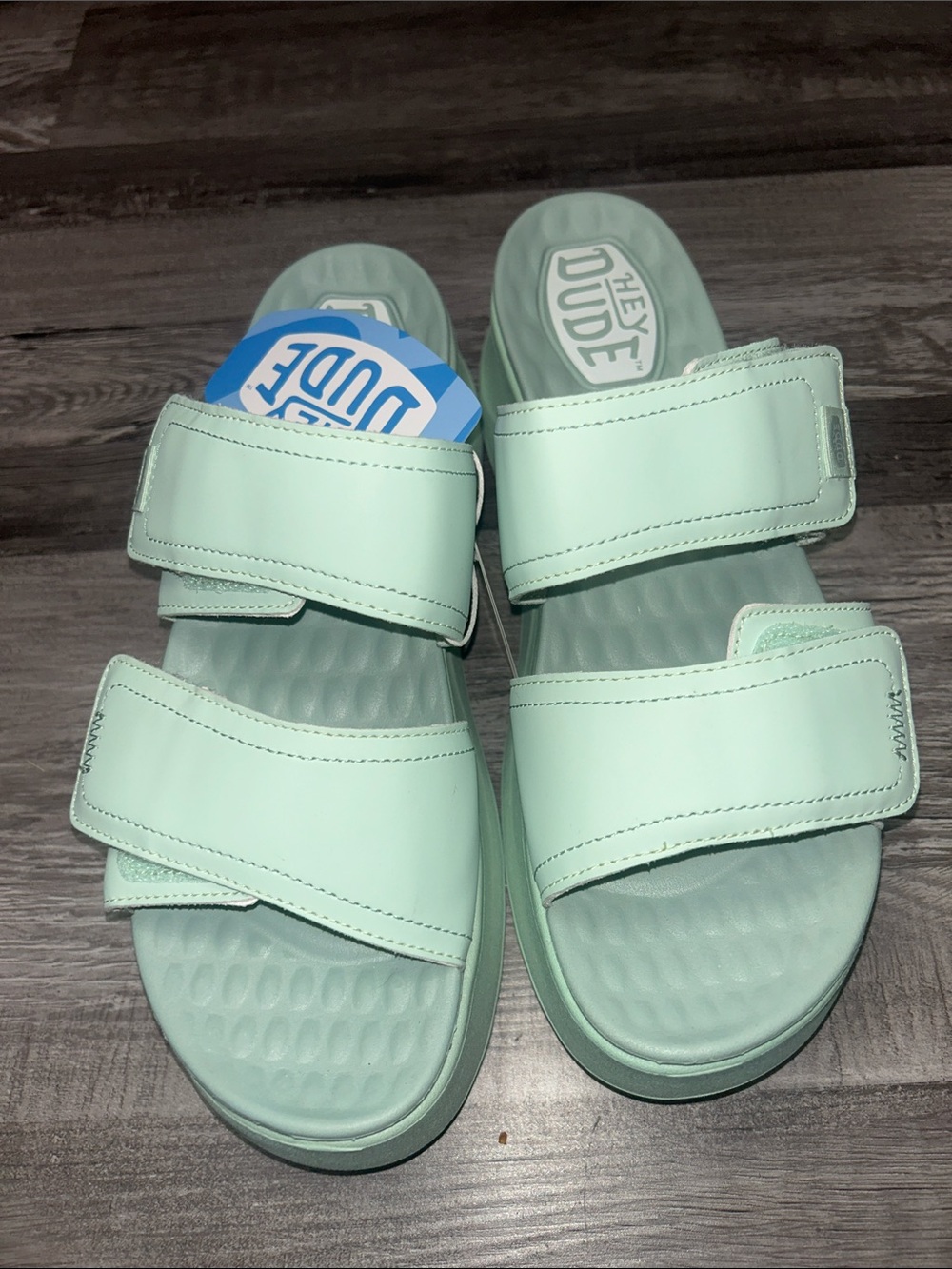 Hey Dude Delray Jade Double-Strap Platform Slides